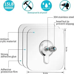 Glossy Shower Rod Hook-image-61
