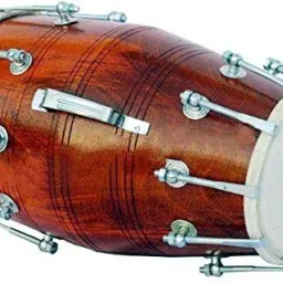 Red polish Nut Bold Dholak Nut & Bolts Dholak-picture-24