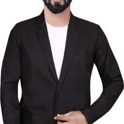 Men Solid Single Breasted Casual Blazer-image-21