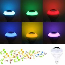 TECHMAZE BT Music Light Bulb B22 LED Speaker Color Changing 24Keys Remote Smart ball T46 Smart Bulb image 3
