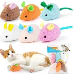 prateek Kitten Interactive Toy Chewing Biting Chasing Activity Exercise Small for Cat Microfibre Plush Toy For Cat image 5