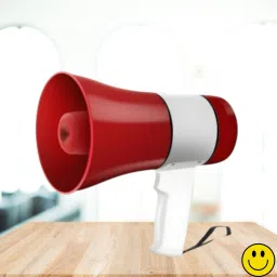 Handheld Megaphone with Siren, Microphone & Rechargeable for Outdoor EventsB10 Megaphone Portable Megaphone Siren Loudspeaker Function &Long Battery BackupQ10 Outdoor PA System-image-76