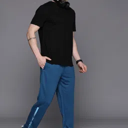 hrx by hrithik roshan Men Self Design Green Track Pants-picture-31