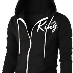 Men Solid Hooded Neck Cotton Blend Black T-Shirt-image-37