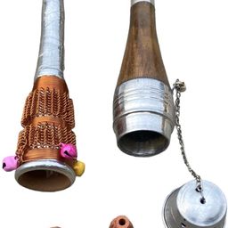 keshu handicraft Ghugra And Topi Chillum Copper, Wooden, Silver Outside Fitting Hookah Mouth Tip-picture-11
