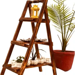 wenex crafts Engineered Wood Open Book Shelf image 4