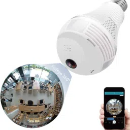 SmartCam 2MP 960/1080p Bulb Shape Fisheye 360° Panoramic Wireless WiFi IP CCTV Security Camera with Coloured Night Vision Security Camera-17