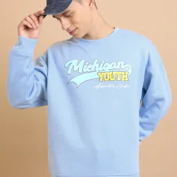 Men Full Sleeve Solid Sweatshirt-image-4