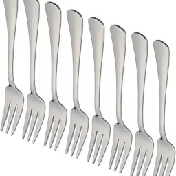 8 Stainless Steel Dinner Fork Set Disposable Stainless Steel Ice Tea Spoon, Ice-cream Spoon Set-image-11