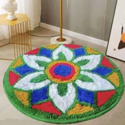 Multicolor Cotton Area Rug-image-40