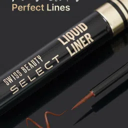 swiss beauty Select Here To Stay Liquid Waterproof Eyeliner | With Precise & Pointed Tip 3 ml image 2