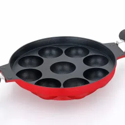 9 Pits Paniyarakkal (Thickness: 2mm) Paniarakkal with Lid 0 L capacity 18.5 cm diameter-picture-10
