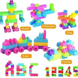 green stone 256+ Pcs Building Blocks Toy Set Creative Learning Educational image 4