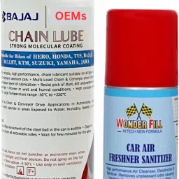 Strong Molecular Coat Chain Lube 500 ml, Air Freshener 100 ml Combo-image-16
