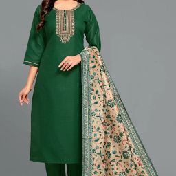 Embroidered Kurta, Trouser/Pant & Dupatta Set-picture-28
