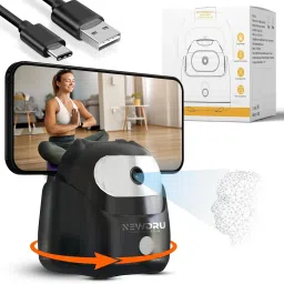 NEWDRU AI Auto Face Tracking Tripod | 360° Rotation Mobile Stand for Video Recording | Tripod Kit-11