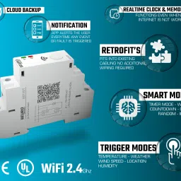 EURO EDT-IOT WIFI IOT AC/DC 48 - 240V 16 Amp Automation Stable Time switch with Time scheduling - Remote Access - Memory Functions - Retrofit din rail mount Smart Switch image 5