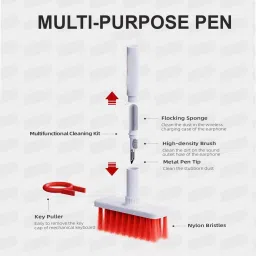 Zohlo Soft Brush Keyboard Cleaner with Multifunction Computer Cleaning Kit for Computers, Gaming, Laptops, Mobiles image 2