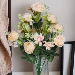 Bunch for Home, Office, Vase & Table Decoration (1 Bunch) Multicolor Pear Blossom Artificial Flower-image-27