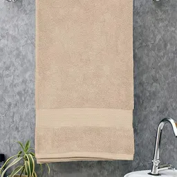 Signature Zero Twist Beige 400 GSM Pure Cotton Bath Towels-image-10