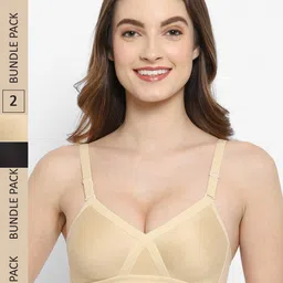 Floret Pack Of 2 Non Padded Bra-38