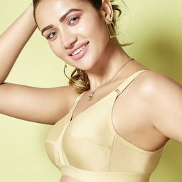 Floret Beige & Pink Pack of 2 Non Padded Non Wired All Day Comfort Bra image 4