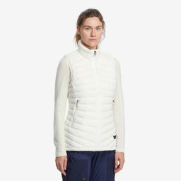 Women’s Mountain Trekking Sleeveless Down Vest - MT100 Greige-image-17