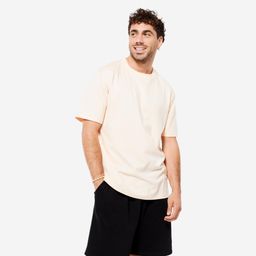 Men's Fitness T-Shirt 500 Essentials - Beige-image-75