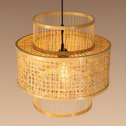 HABERE INDIA Beige Textured Ceiling Lamp-52