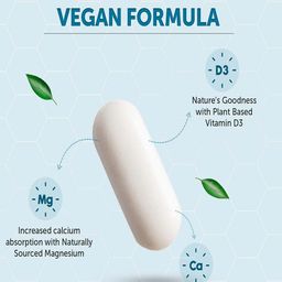 Neuherbs True Calcium Tablets with Natural Vitamin D3 for Healthy Bones - 60 Tablets image 4