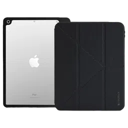 neopack Alpha Flip Case for Apple iPad 10.2 Inch with Pencil Holder (All Gen) (Transparent Back Shell Design, Black)-picture-15
