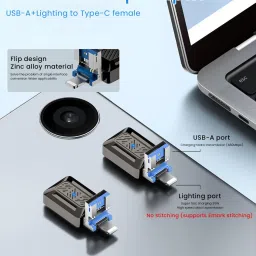 Zomei Lightning, USB Type C OTG Adapter image 4