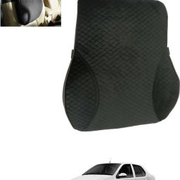 Black Velvet Car Pillow Cushion for Tata-image-35