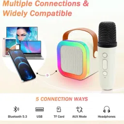 krittoe GC-799 K12_Bluetooth Party Speaker with Wireless mic Laptop/Desktop Speaker image 2