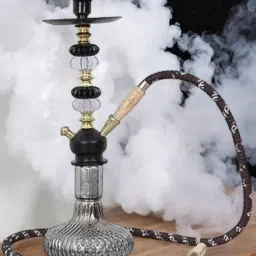 14 inch Iron, Glass Hookah-image-1