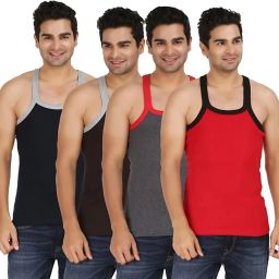 Pack of 4 Comfy Gym Vest Men Vest-image-98