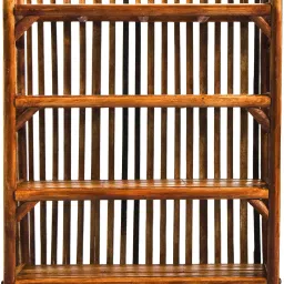 Brown02 Solid Wood Open Book Shelf-26