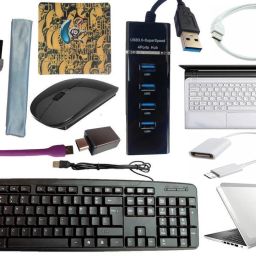 ANJO Keyboard-Wireless Mouse-Pad-3.0USB Hub-3in1Cleaner-OTG C&Micro-Ext-LED-Skin Combo Set-25