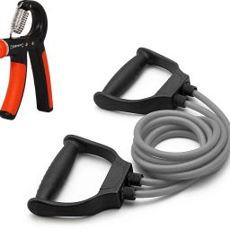 Fitness Combos of Hand Gripper & Double Toning Tube for Full Body& Hand Workout Fitness Accessory Kit Kit-image-29
