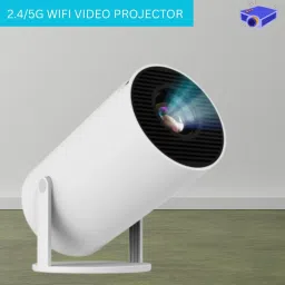 Clairbell Mini HD Projector for Home 4KSupport With Built-in App Netflix/Prime/YouTubeB140 (4500 lm / 1 Speaker / Wireless / Remote Controller) Portable Projector-1