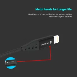 Portronics Lightning Cable 2 A 1 m Konnect L1 20W Type C to 8 Pin image 4