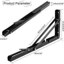 primestore ks-folding shelf bracket-20 cm 20 cm Shelf Bracket image 3