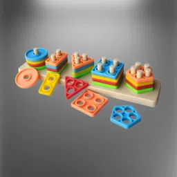 Geometric Shape Sorter Puzzle Toy Shape Matching Blocks Color LC03.953 Geo-picture-16