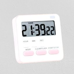 Digital White Clock-image-35