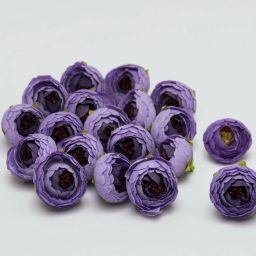 Artificial Flowers Purple Peony Loose for Diwali, Christmas, Wedding Pooja Thali Purple Peony Artificial Flower-image-59