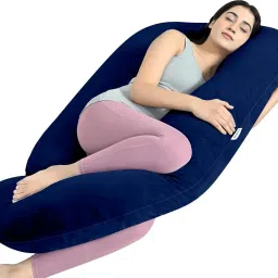 Pregnancy G Shape for Pregnant/Maternity Back Pain Relief, HIPS & Belly Support Microfibre Solid Pregnancy Pillow Pack of 1-image-86