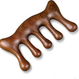 Wooden Head Massager Scalp - Gua Sha Manual Five Claw Scalp Massage Tool Comb-image-76