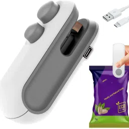 2-in-1 USB Rechargeable Magnetic Bag Sealer Cutter Food Bag Sealing Machine Manual Vacuum Bag Sealer-image-111