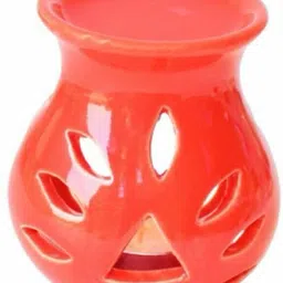 airroma Ceramic Aroma Oil Burner Red Color Diffuser, Diffuser Set, Aroma Oil image 2