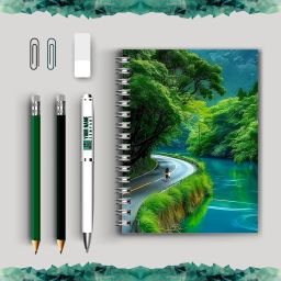 Handcrafted, Selfmade A4 Notebook Single Rule 200 Pages-image-72